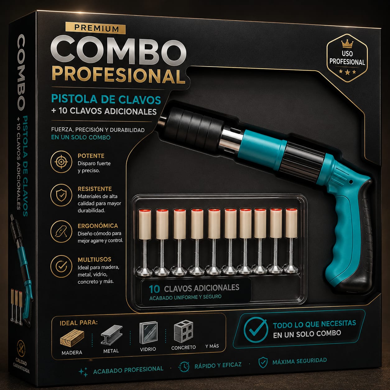 Kit Pistola Manual para Concreto + Gafas de Protección